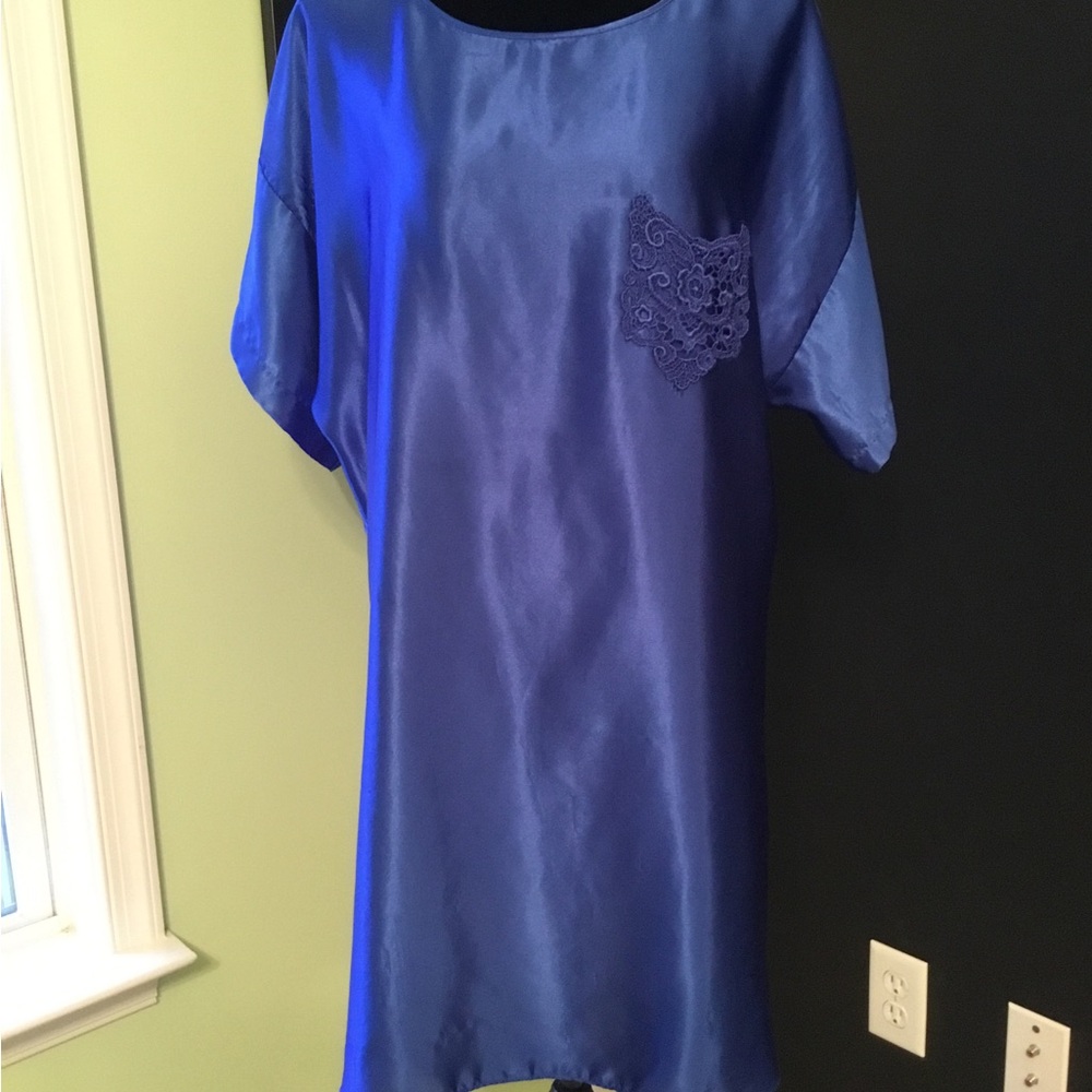Adonna Royal Blue Satin Lingerie